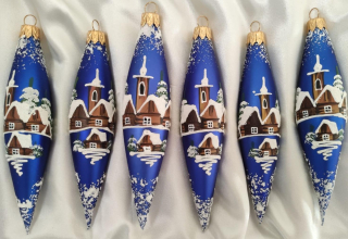 Sada vánočních raket MODRÁ VÍSKA 6 ks 